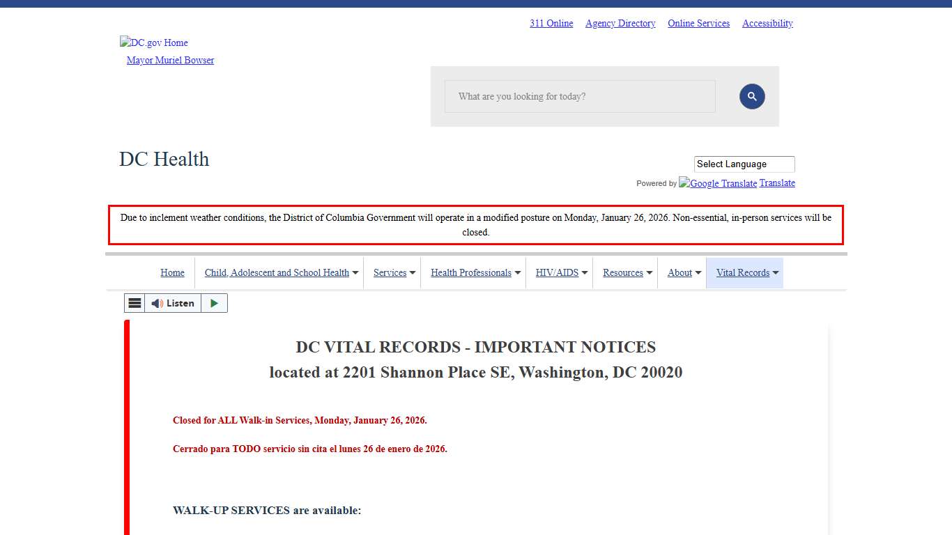 Death Certificates doh