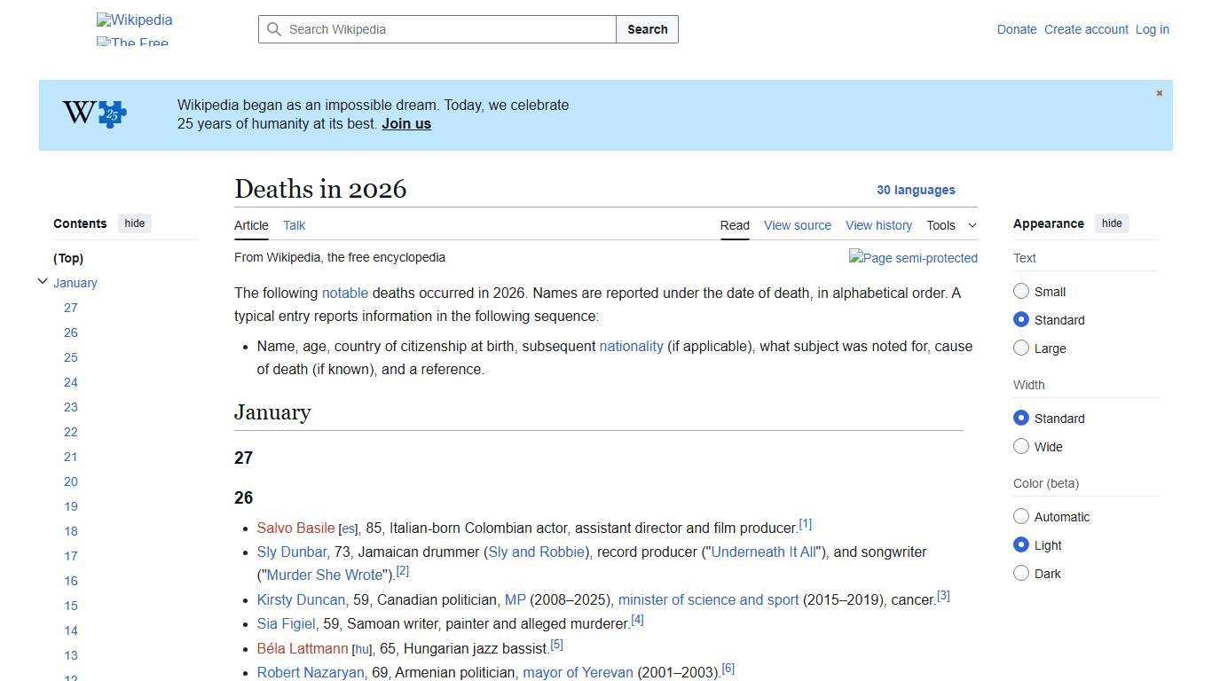 Deaths in 2026 - Wikipedia